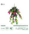 GloboStar® Artificial Garden BOUGAINVILLEA HANGING BRANCH 20240 Τεχνητό Διακοσμητικό Κρεμαστό Φυτό Μπουκαμβίλια Υ60cm